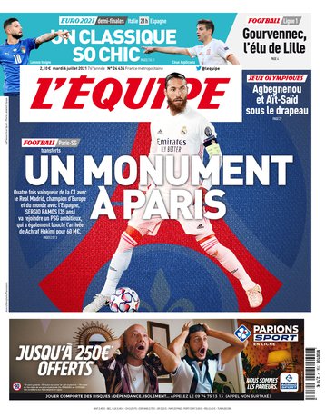 L’equipe du 06 Juillet 2021