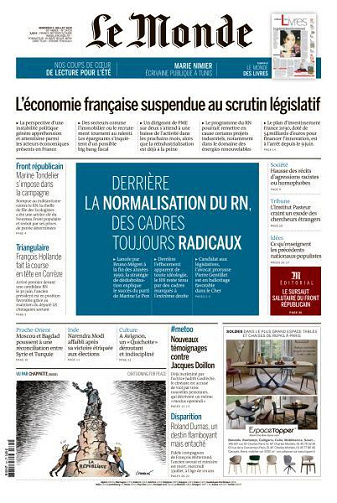 Le Monde du 05 Juillet FRENCH PDF 2024 FRENCH PDF 2024