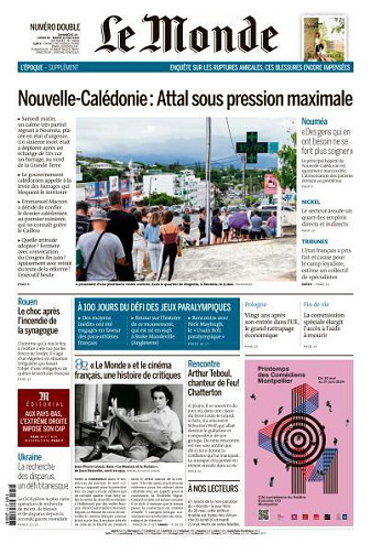 Le Monde du Dimanche 19 et Mardi 21 Mai FRENCH PDF 2024